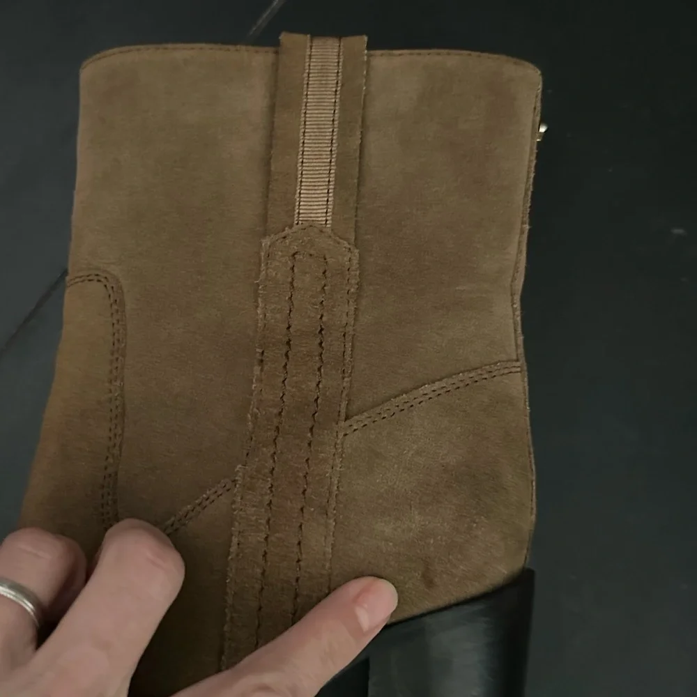 Kate Spade pull-on suede booties, gently used condition
